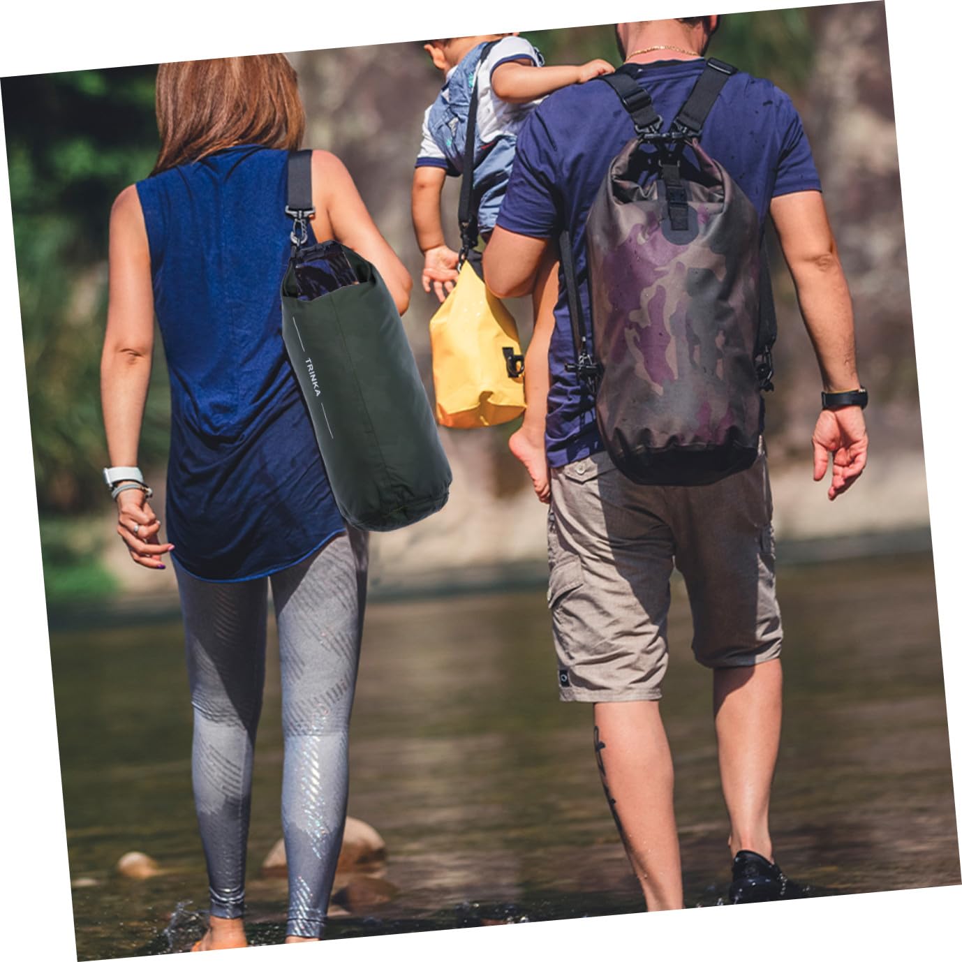 Anneome 2 Pezzi 40l Dry Sack Borsa Da Spiaggia Galleggiante Borsa Da Nuoto Per Campeggio E Pesca