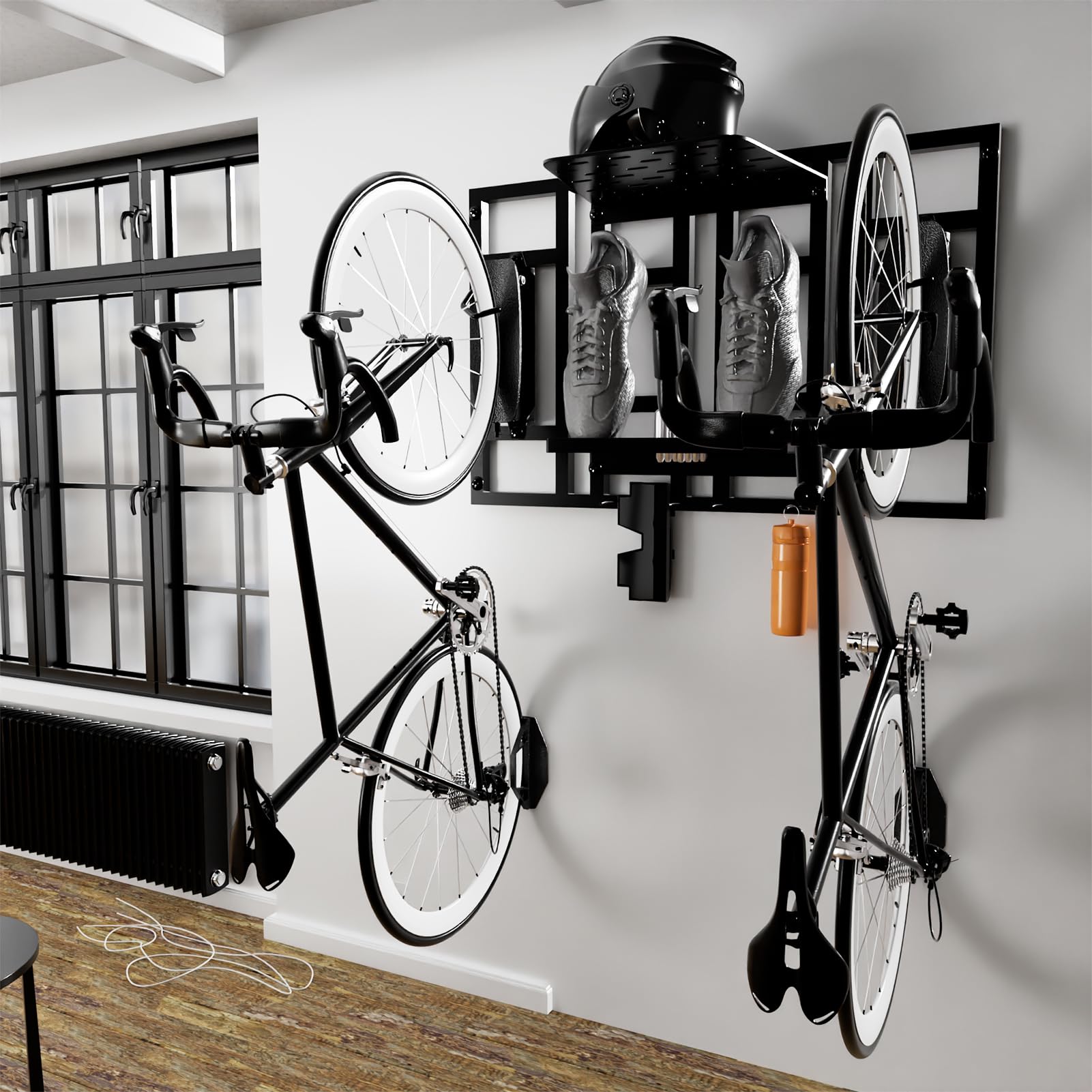 Fahrrad Wandhalterung, Fahrradständer für den Innenbereich, Fahrradständer für die Wandmontage, Fahrradbügel für Garage, Wohnung