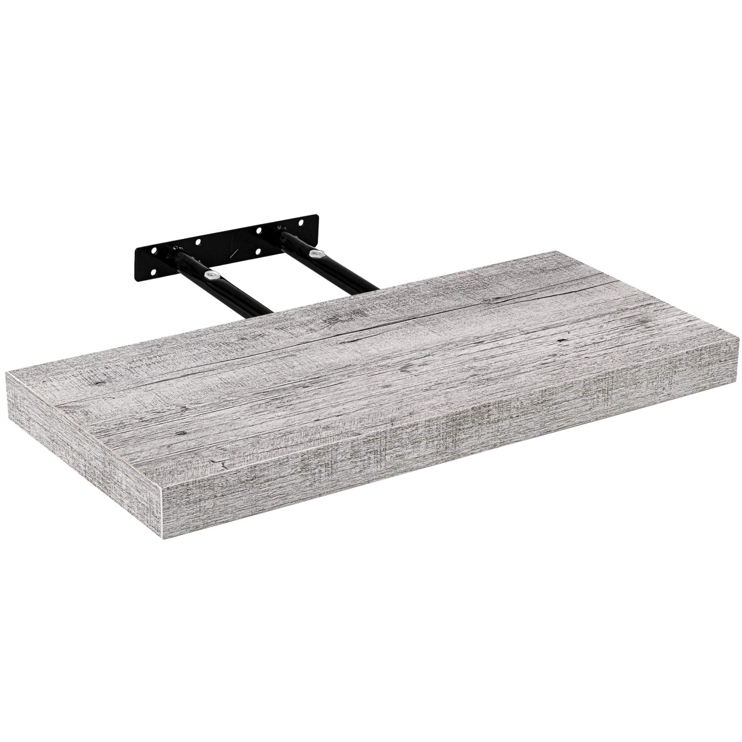 STILISTA Wandregal Volato, freischwebend, Farb- & Größenwahl, 70 cm Holzdekor-dunkel