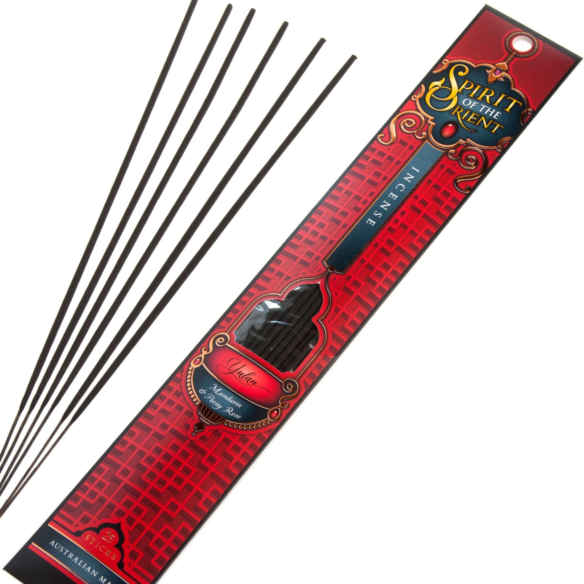 Spirit Of The Orient Yulan Incense - 25 X 1 Hour Sticks, Cruelty Free & Vegan, Phthalate-Free Fragrance