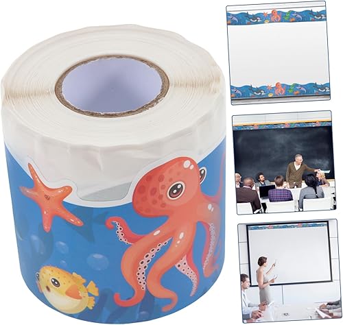 Miniatura 4 de STOBOK 1 Roll Border Stickers Animal Stickers Removable Stickers Mariposas Decorativas para Pared Border Paper Festival Supplies Replaceable