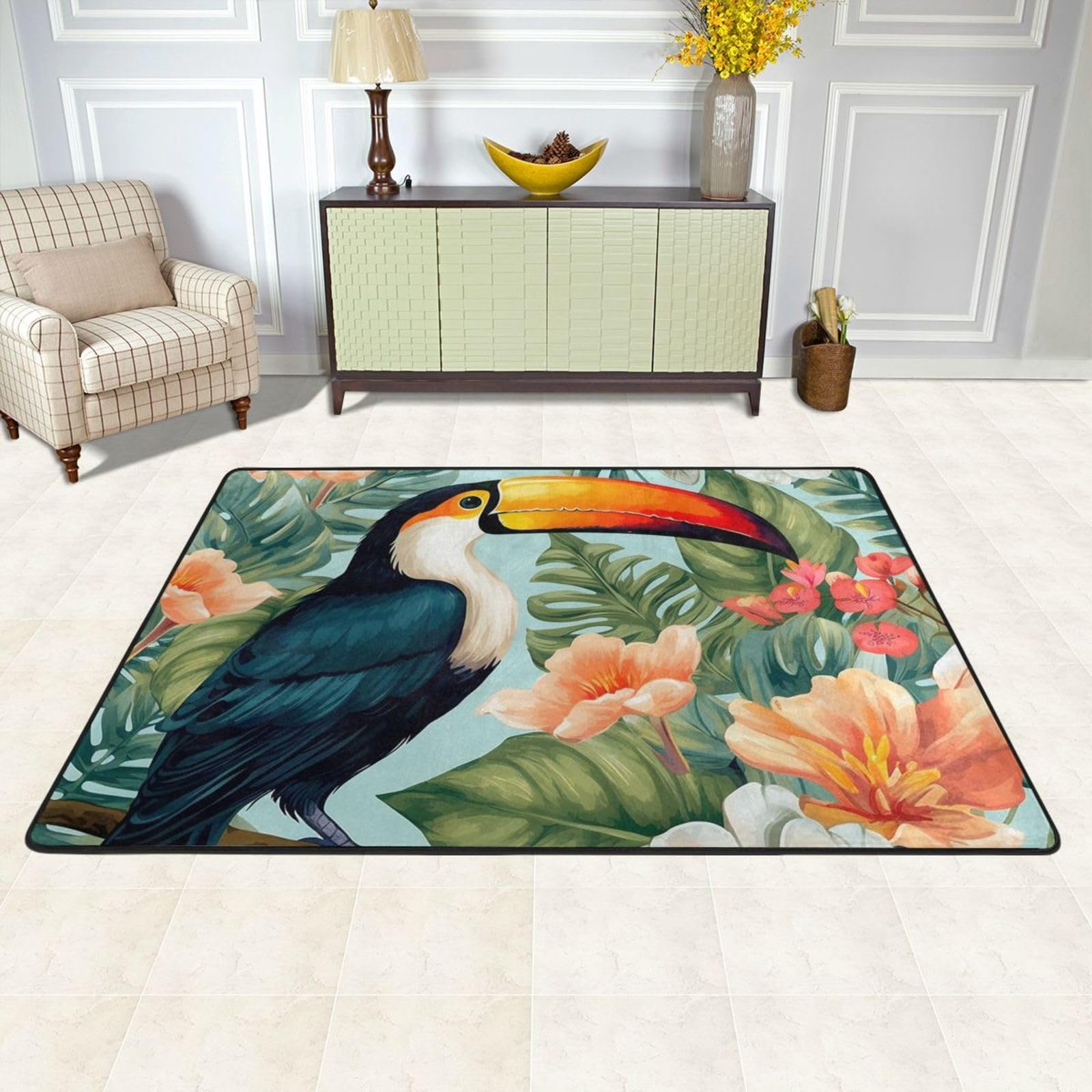 Tapis antidérapant et absorbant grand format lavable pour cuisine et buanderie