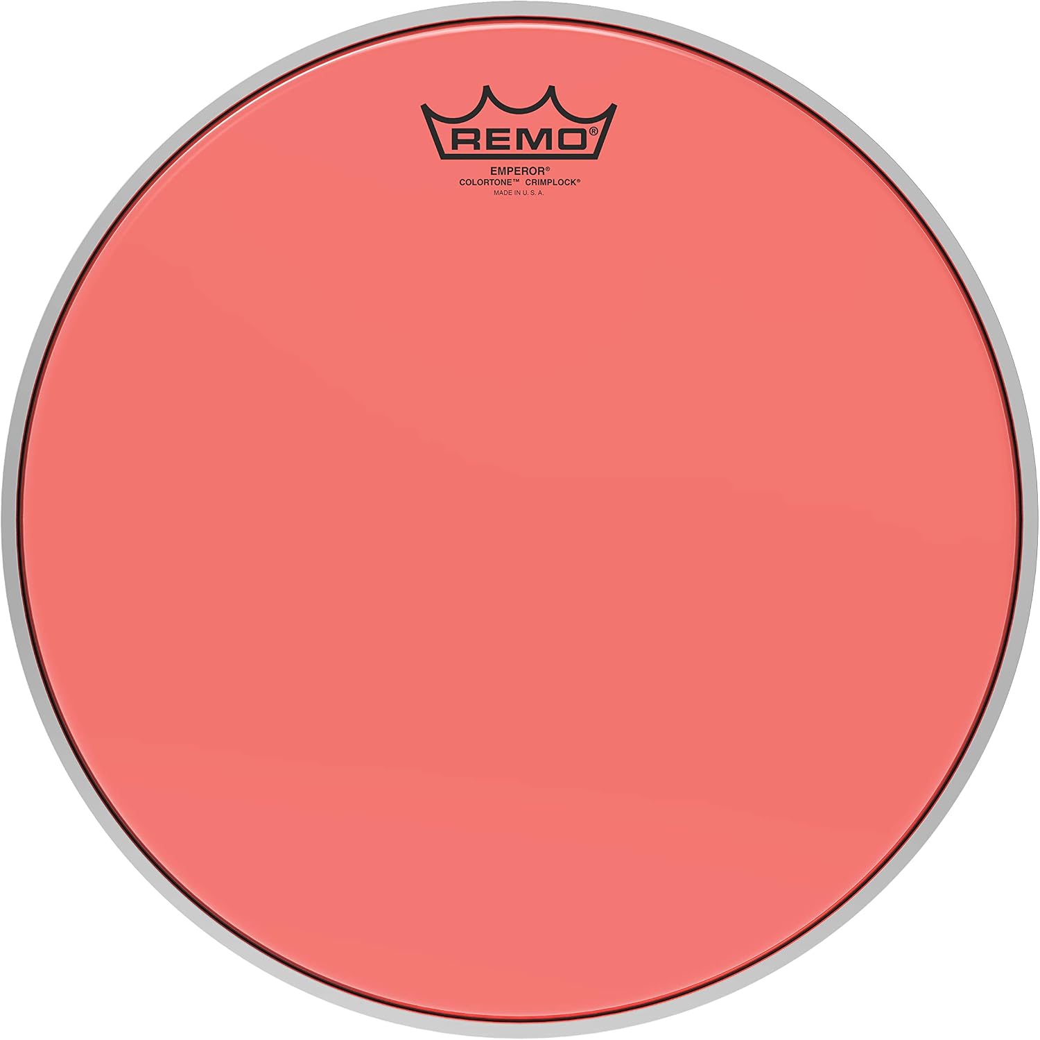Remo Emperor Colortone Crimplock Red Tenor, Drumhead 13"