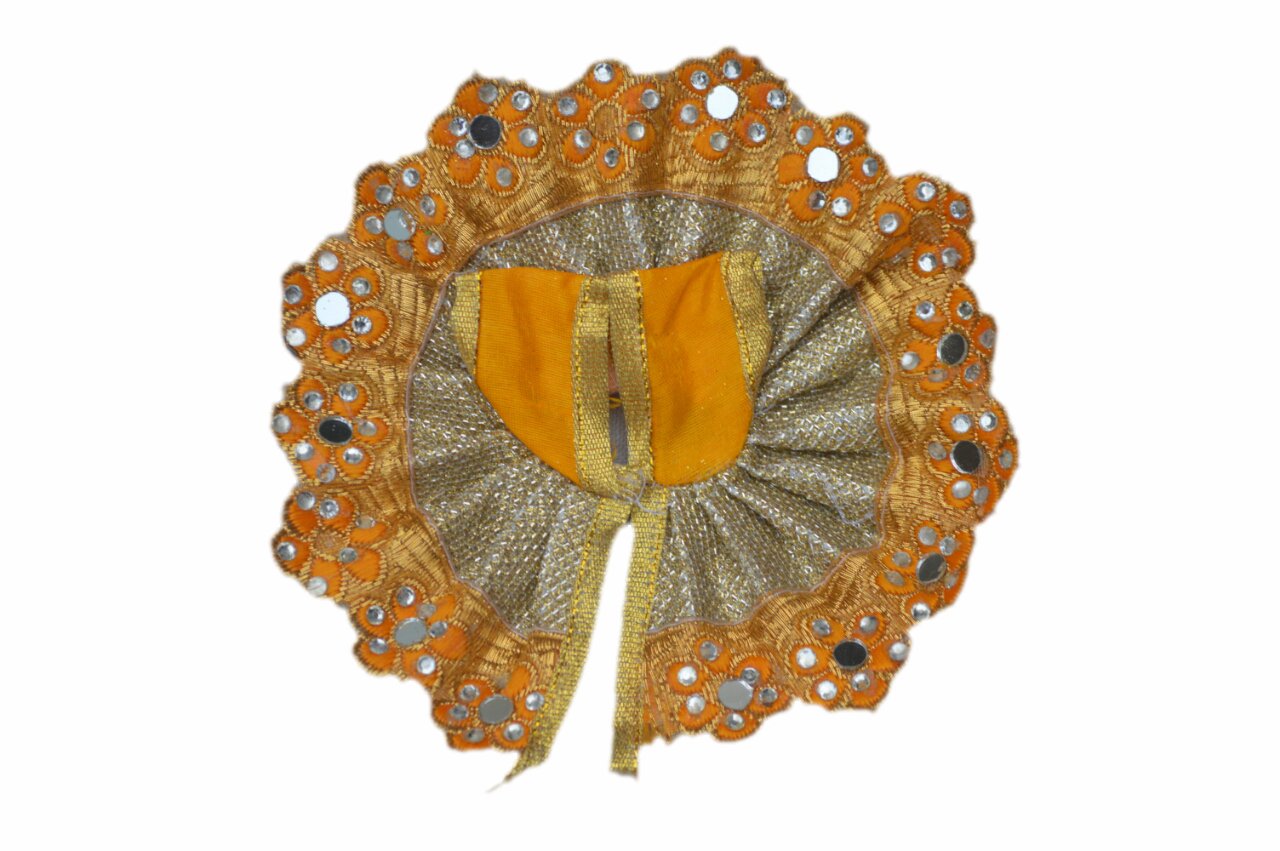 SHRI RADHE KRISHNA POSHAK Silk Ladoo Gopal Poashak LG17 2 Number Multi Colour