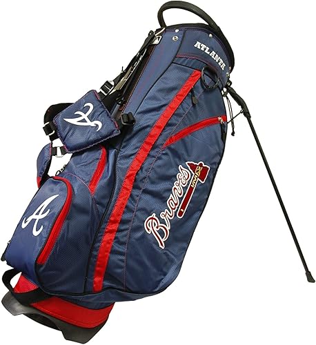 Team Golf MLB Ligero, parte superior de 14 vías, soporte de acción de resorte, bolsillo aislado para enfriar, correa acolchada