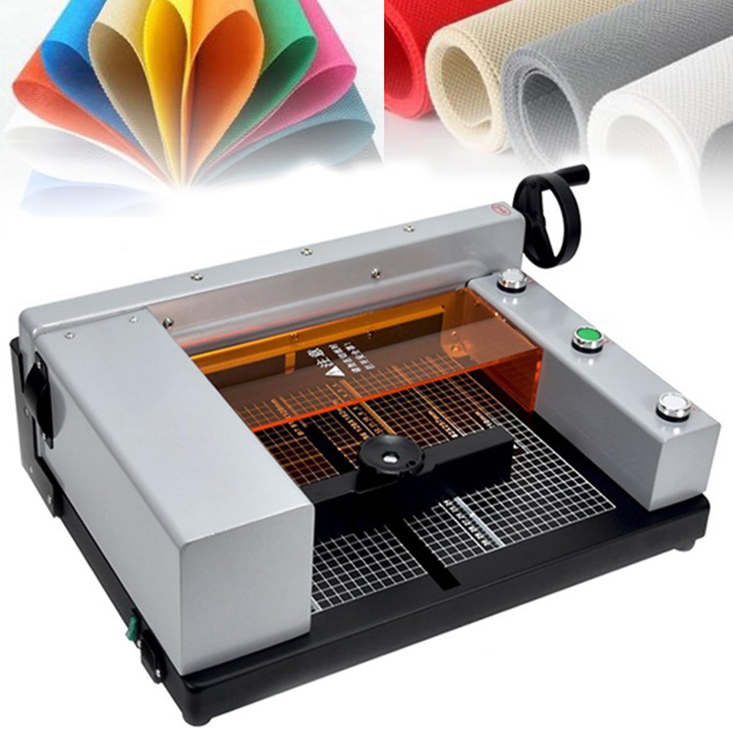 Elektrischer Papierschneider, automatische A4-Ausschnittmaschine für Papier, Karten, Leder und Stoffe, 300mm Schnittbreite, 40mm Dicke, ideal für Fotos und Handwerk