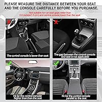 Vista 7 de Car Seat Gap Filler Organizer, 2 Pack Multifunctional Car Seat Organizer, Auto Console Side Storage Box with Cup Holders 2 Seat Hooks for Drink, Car