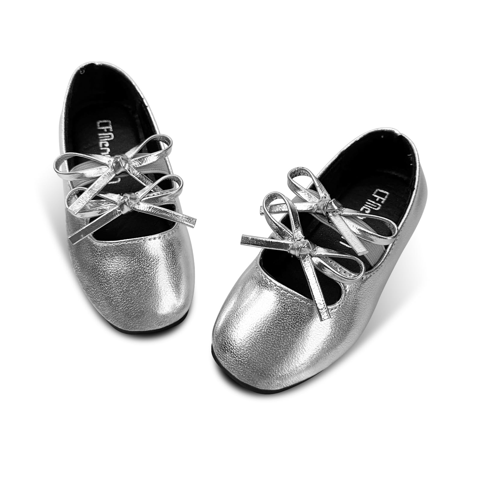 Toddler Girls Mary Jane Dress Shoes Little Kids Ballet Flats Bowkont Flower Wedding Party School Princess Shoes