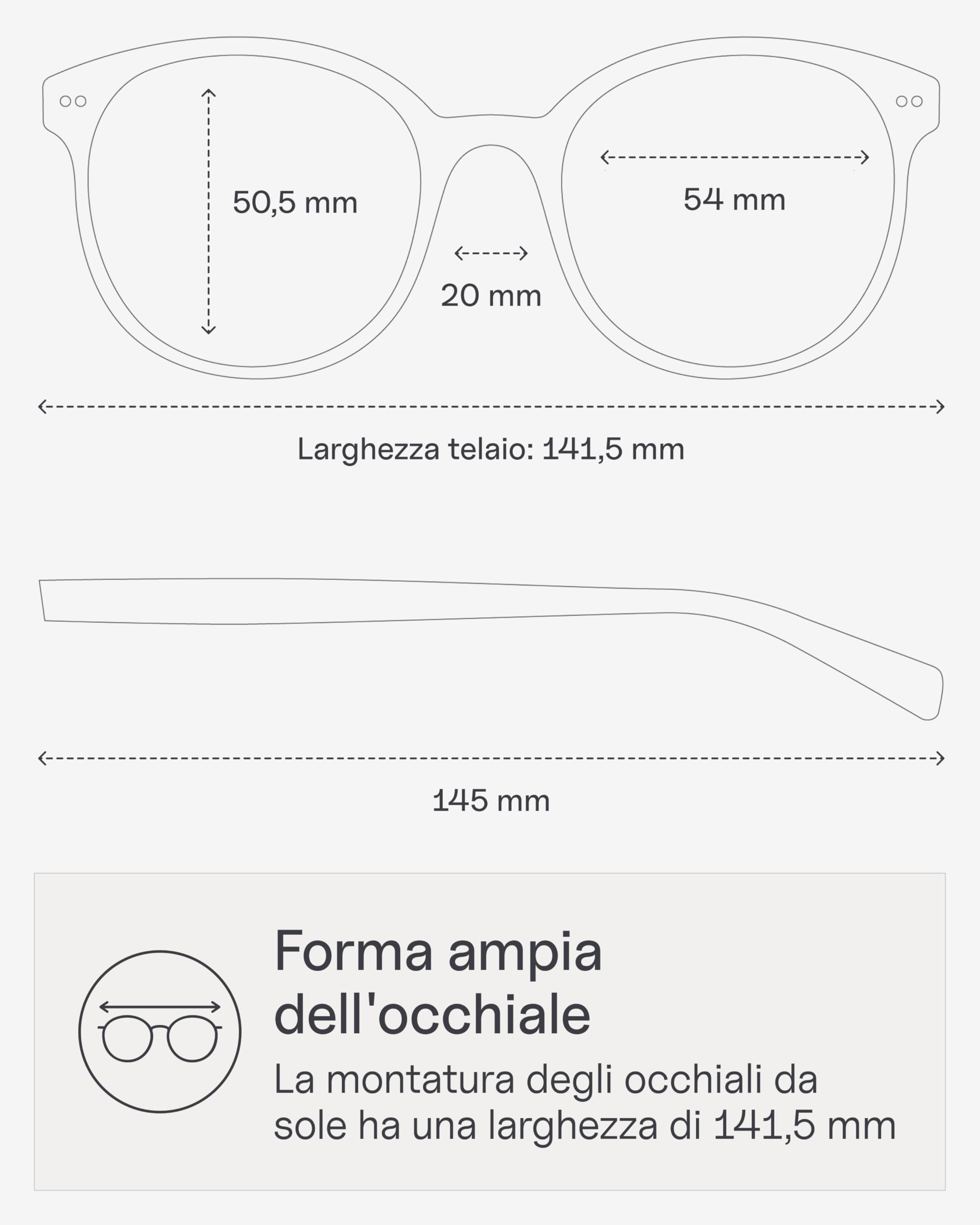 Kapten & Son Occhiali da sole Nairobi | Occhiali da sole donna e uomo con protezione solare e protezione UV | Forma elegante e rotonda | Unisex Sunglasses
