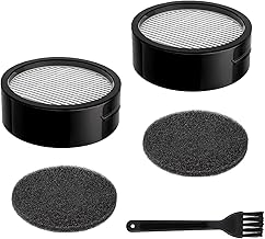 CFTS72 Iris Ohyama Vacuum Cleaner Replacement Filter 2 Set (2 Exhaust Filters + 2 Sponge Filters) for SCD-120P, SCD-181P, SCD-121P, SCD-R1P, SCD-L1P, SCD-184P Cyclone Stick Cleaner Parts