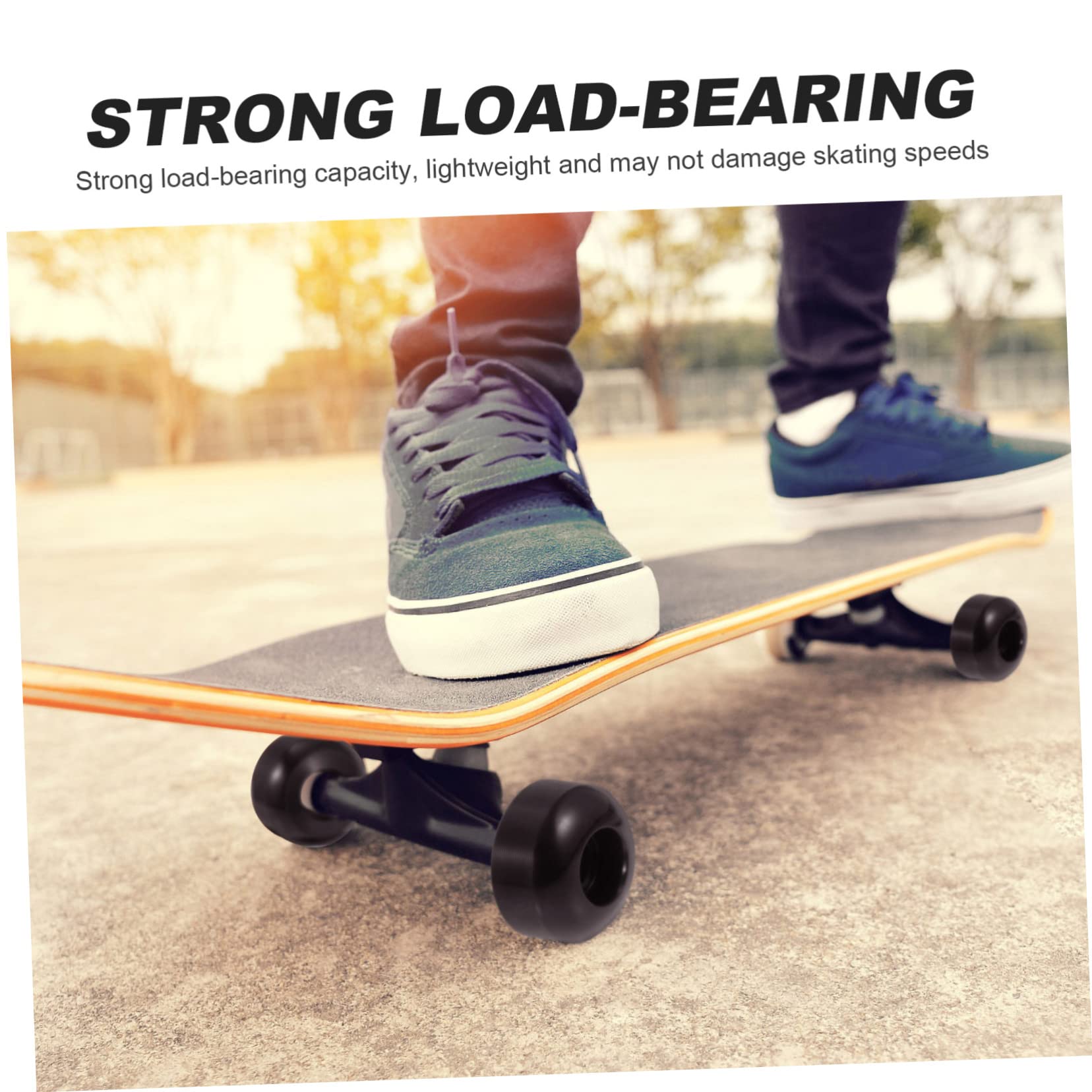 Camions de Skateboard Double Tilt, Kit Complet Noir en Alliage D'aluminium