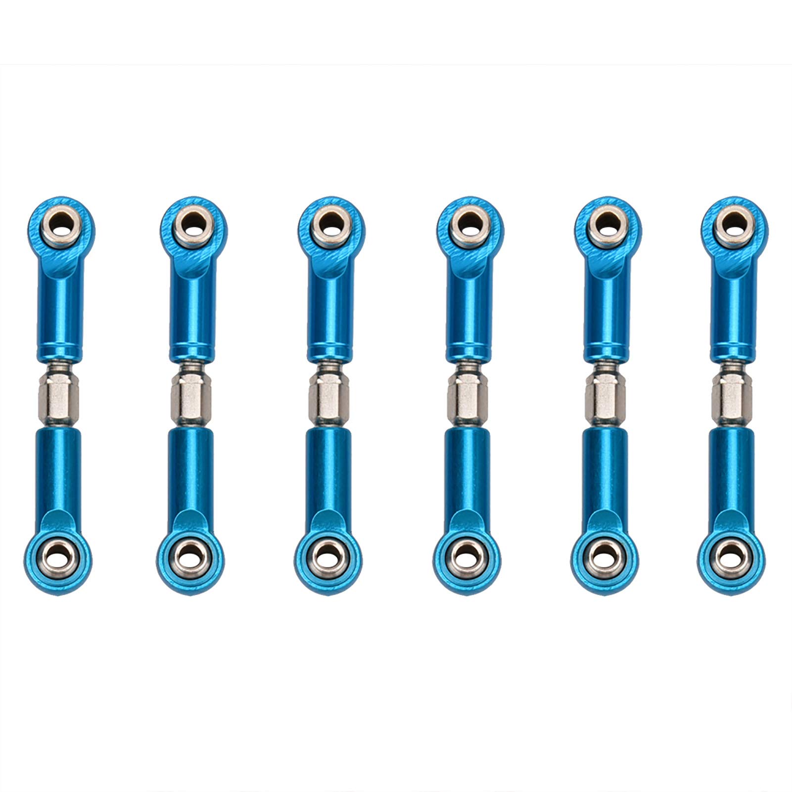 Metal Steering Linkage Rods Set for WLtoys 1/18 Model Car - High Strength and Durability, Improve Performance for RC Accessory Enthusiasts