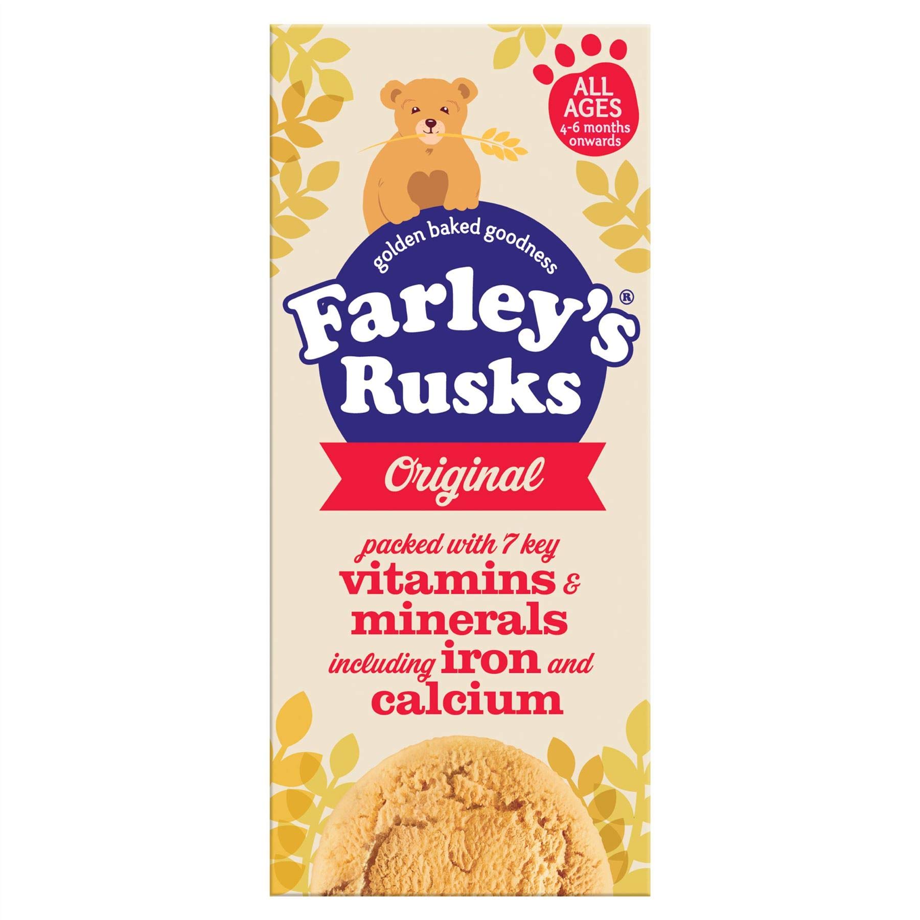 Farleys Rusks Original Kuchen-Zwieback - 9er Pack - 150g - 3er-Packung