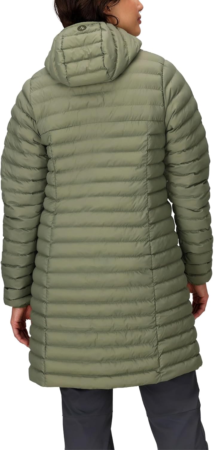 MARMOT Women's Echo Featherless Long Jacket - Lightweight, Hooded, Down-Alternative Insulated Jacket