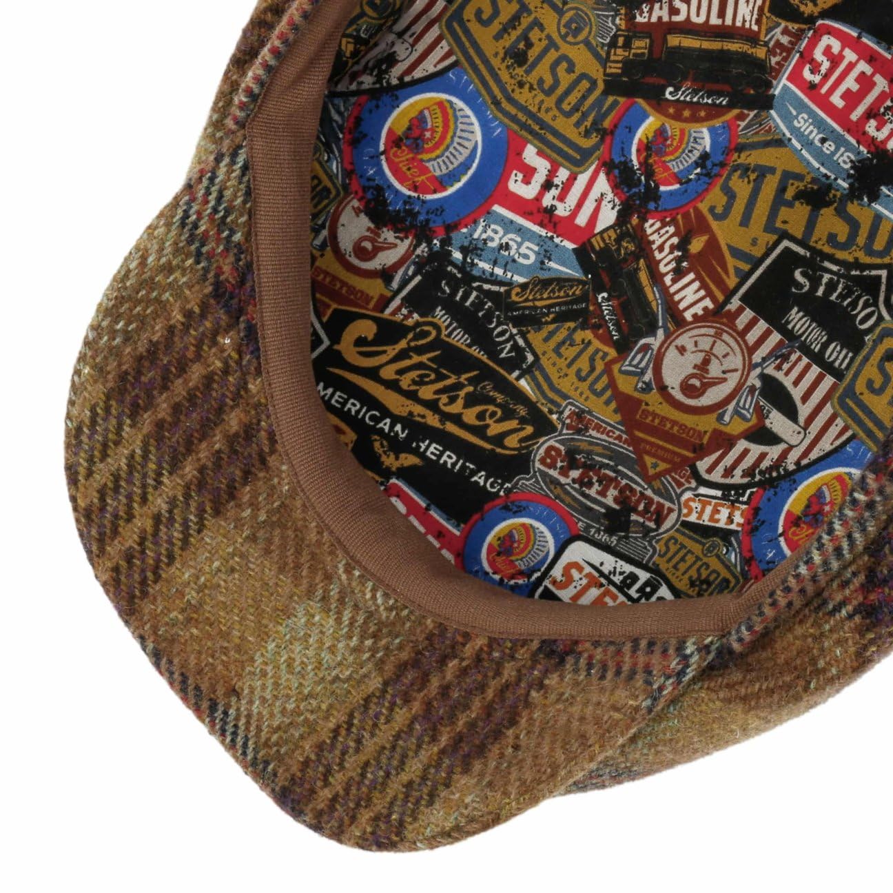 Stetson Driver Wool Garage Flatcap Schirmmütze Karos Herren Herbst Winter