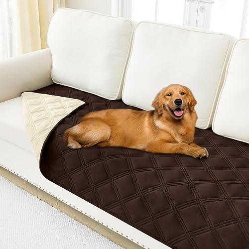 Miniatura 130 de Smiry Manta Impermeable para Cama de Perro 30x70, Manta Suave Reversible para Mascotas, Cubierta Lavable a Prueba de Fugas para Sofá de Gatos y Azul