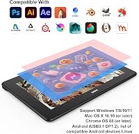 UGEE U1600 Grafikus Rajztábla Monitor 15,4" FHD Teljesen Laminált Kijelzővel, 90% NTSC, Windows/Mac/Android/Linux/OSU Kompatibilis Digitális 7