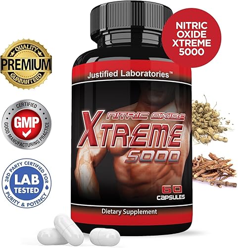 Miniatura 3 de (3 unidades) Nitric Oxide Xtreme 5000 Advanced Men's Heath Formula 60 Cápsulas