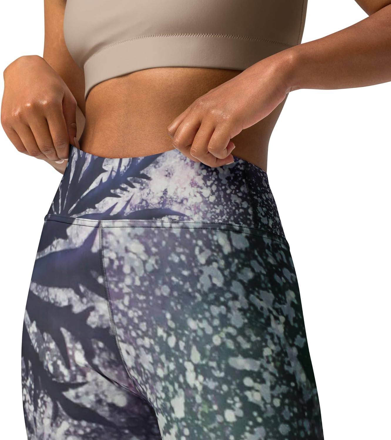 Yoga High Waisted Leggings, Unique, Vibrant Wearable Art, UPF50, Colorful, Stretchy, Comfortable Activewear