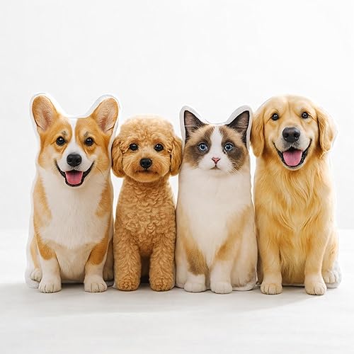 Almohada personalizada para mascotas, cojín personalizado con forma de perro o gato, bonita almohada personalizada para mascotas, regalo único para