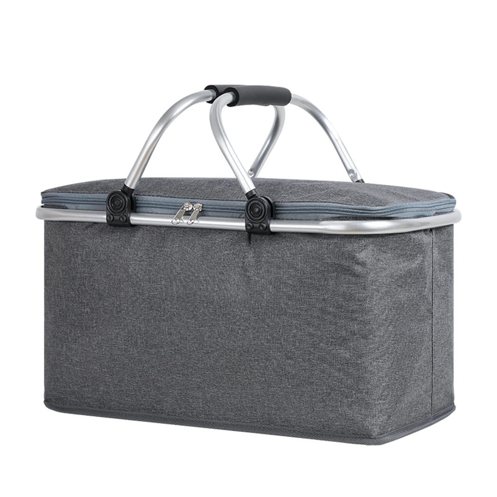 Wicker Picnic Basket Picnic Insulated Portable Ice Basket for Picnic Camping Outdoor