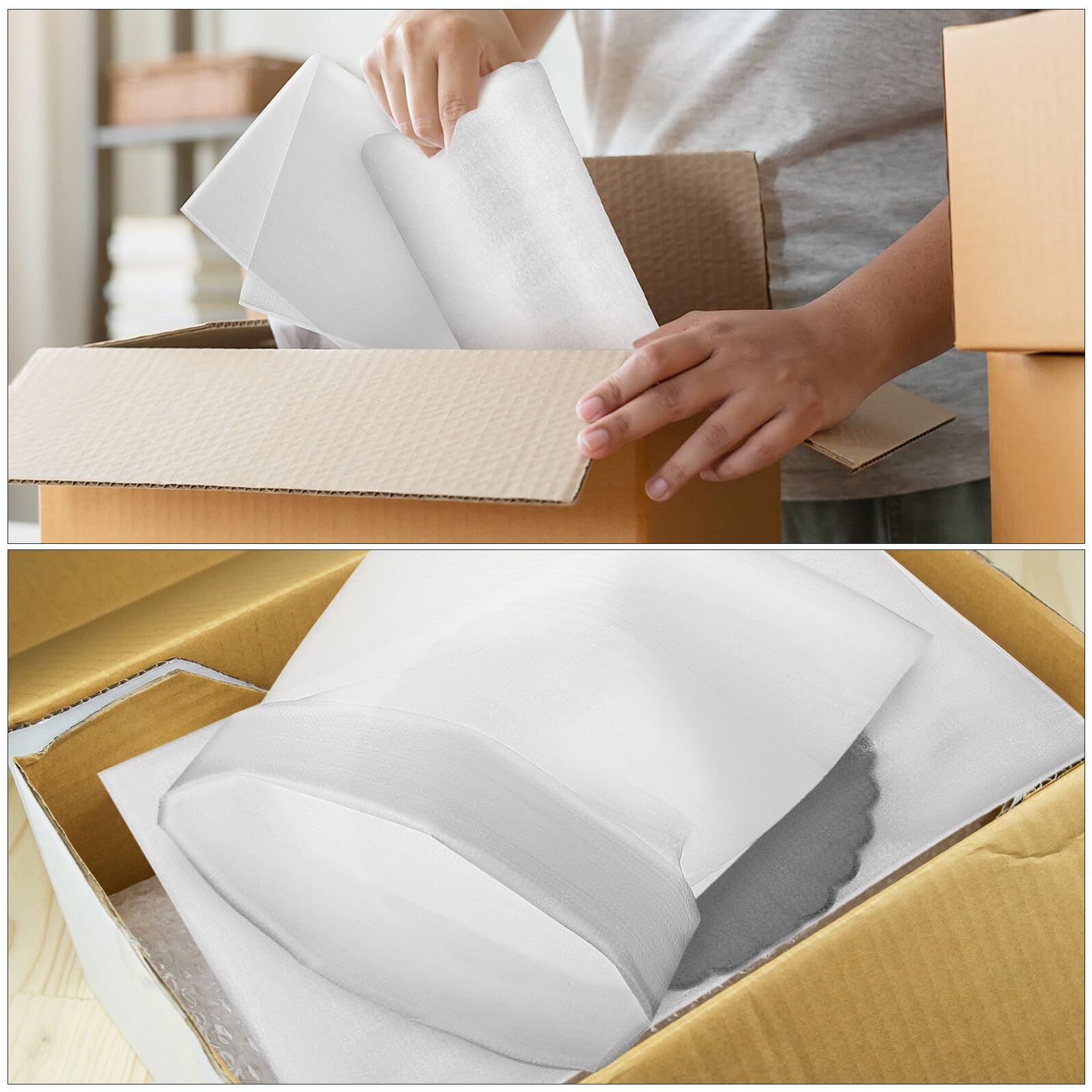 Healvian 100 Pezzi Sacchetti in Pe di Schiuma Imbottita 30x40cm per Imballaggio e Traslochi Materiale Protettivo Bianco e Multiuso per Elettronica e Vetro