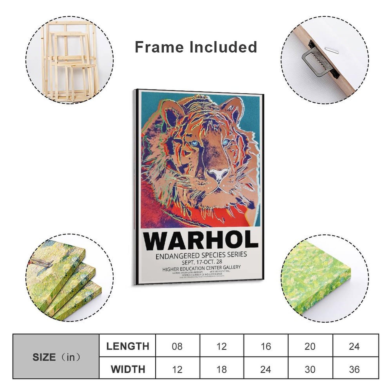 Amazon.co.jp: アンディウォーホルポスターアンディウォーホル絶滅危惧