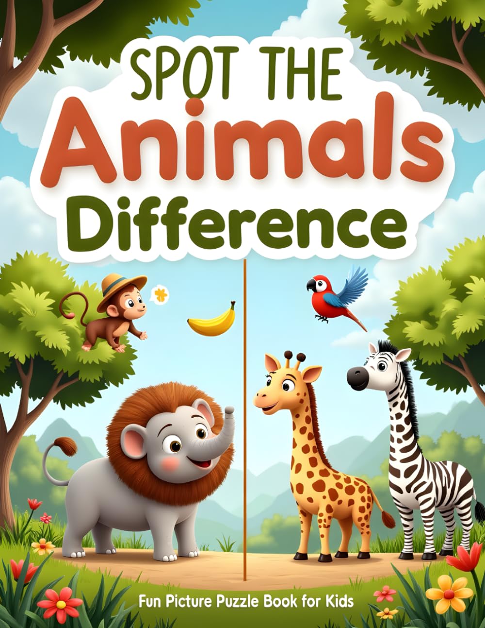 Kids Puzzle -Vol 1: Spot The Animals Difference