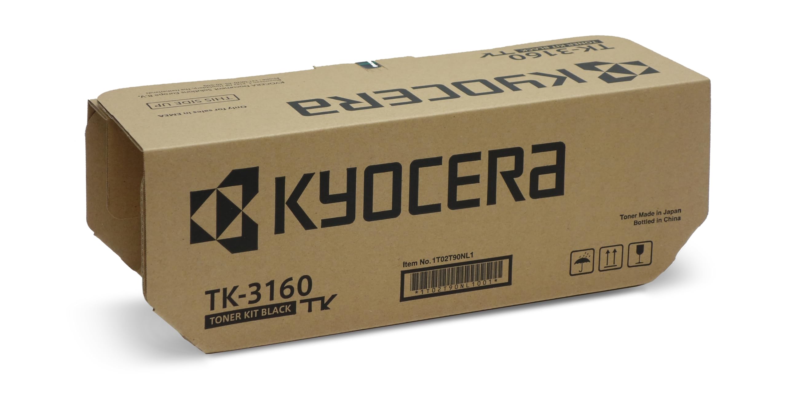 Kyocera TK-3160 Original Toner Schwarz 1T02T90NL1. Toner Drucker kompatibel für ECOSYS M3145dn, ECOSYS M3645dn, ECOSYS P3045dn, ECOSYS P3050dn, ECOSYS P3055dn, ECOSYS P3060dn | Drucker Toner kompatibel für ECOSYS M3145dn, ECOSYS M3645dn, ECOSYS P3045dn, E