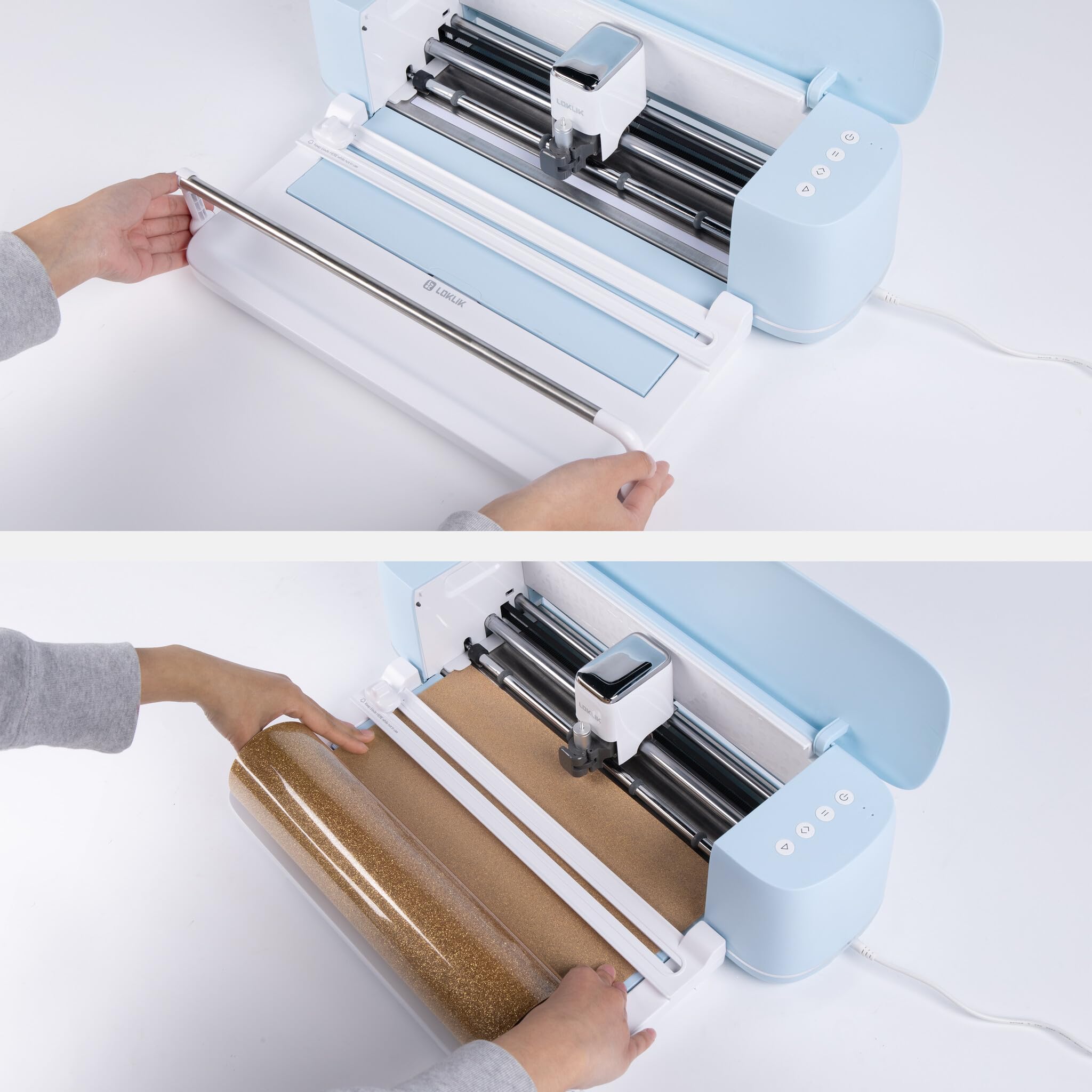 LOKLiK iCraft Rollenhalter-Kit für großformatiges, mattfreies Vinylschneiden – Erstellen Sie mühelos überdimensionale Wandkunst, Aufkleber, Banner und Schaufensterbeschilderungen