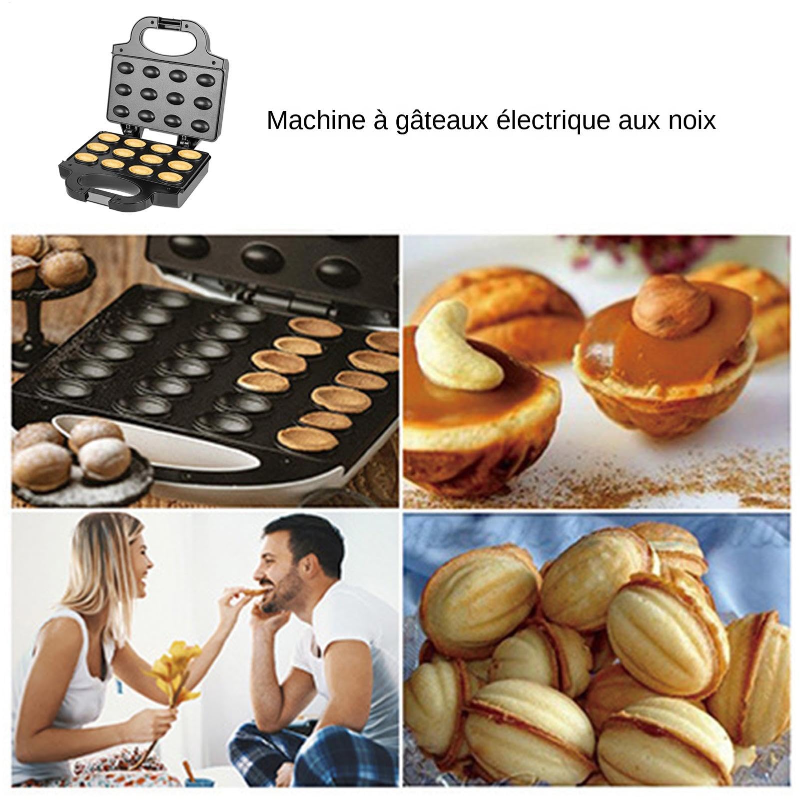 Macchina per biscotti assortiti, macchina per cuocere le noci Macchina per | Strumento per preparare la colazione con manici fantastici per colazione, pranzo, cena