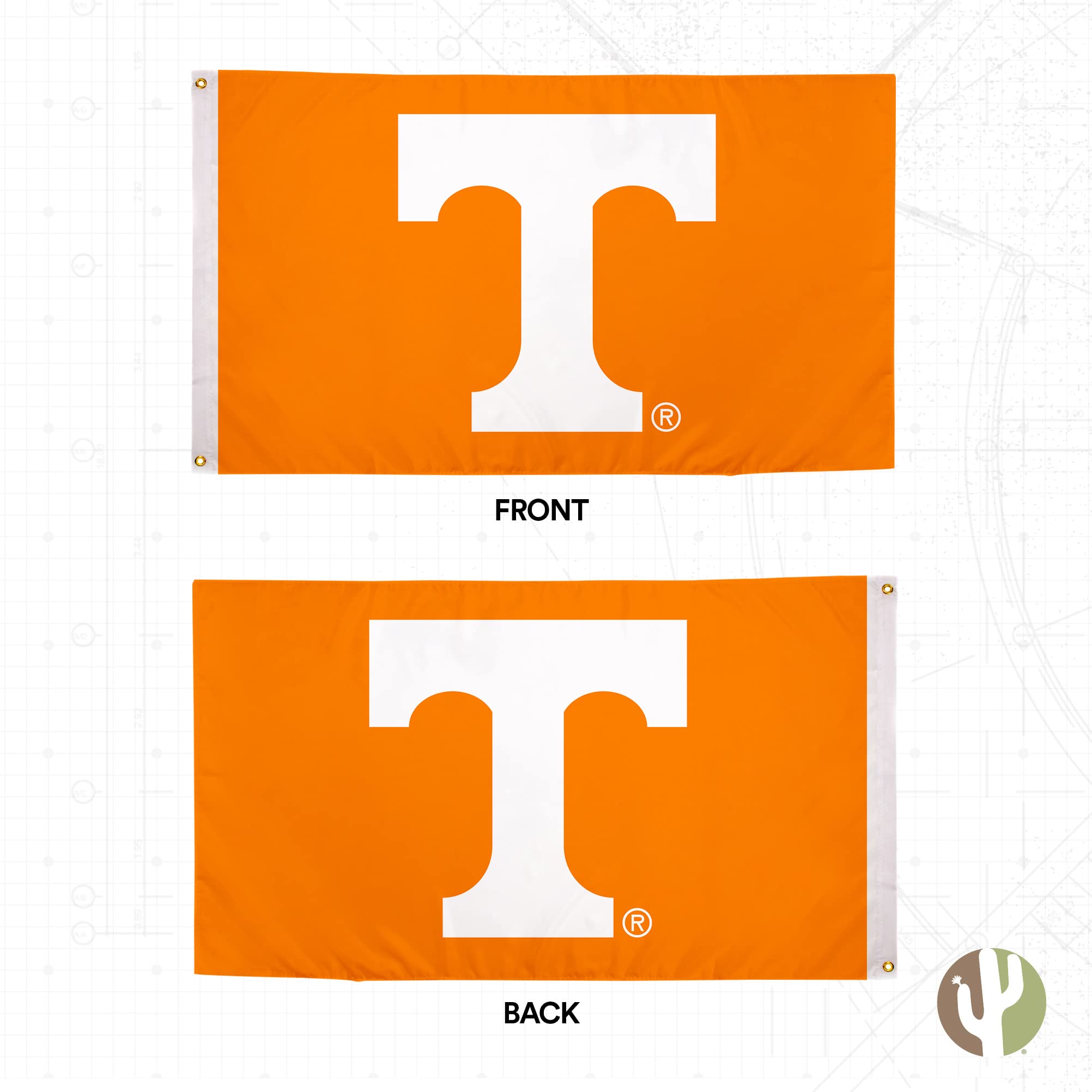 University Of Tennessee Double Sided Flag 3x5 Ft - UT Volunteers Knoxville Banner For Indoor/Outdoor - View #6