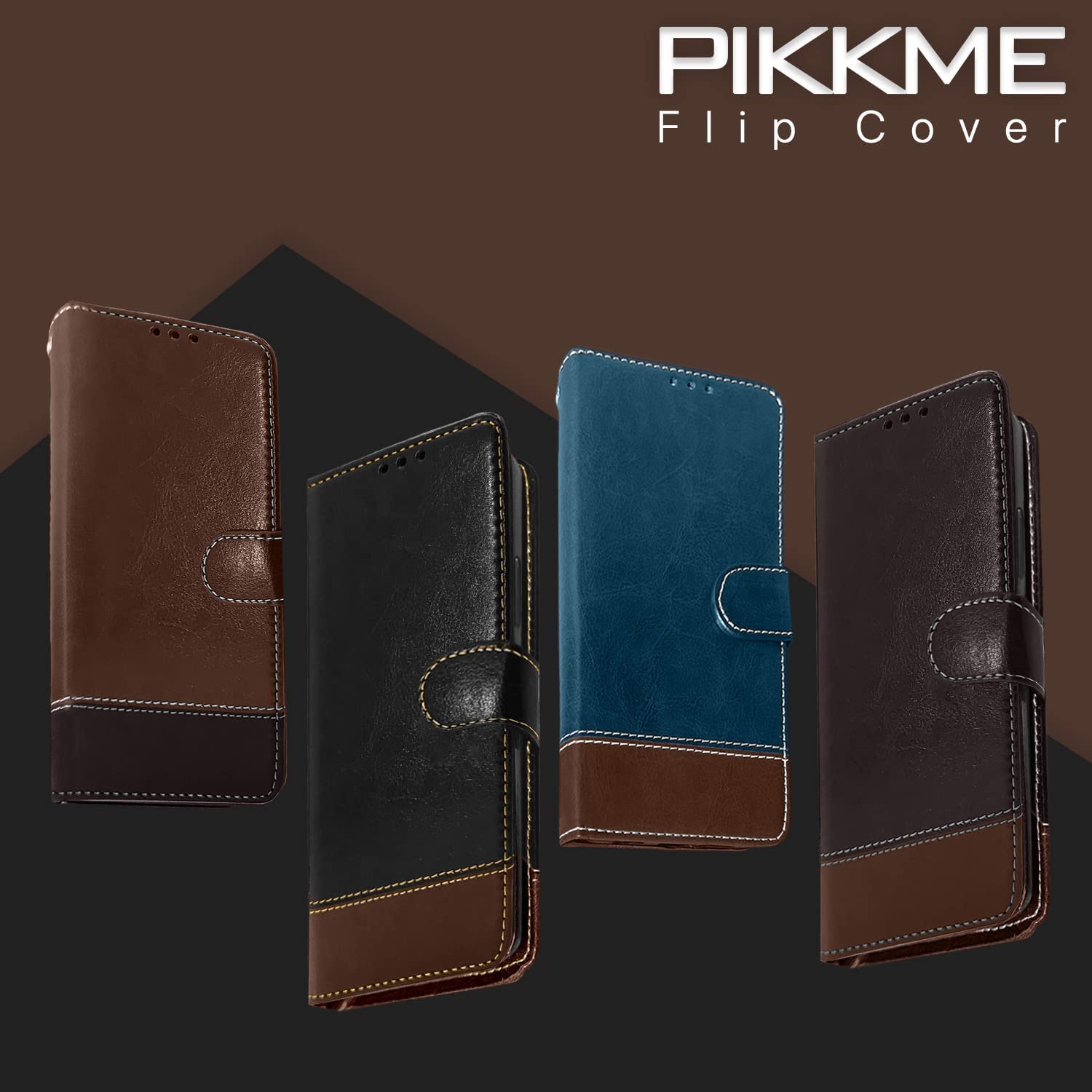 Pikkme Redmi Note 10 Pro Flip Cover - Wallet & Stand -2