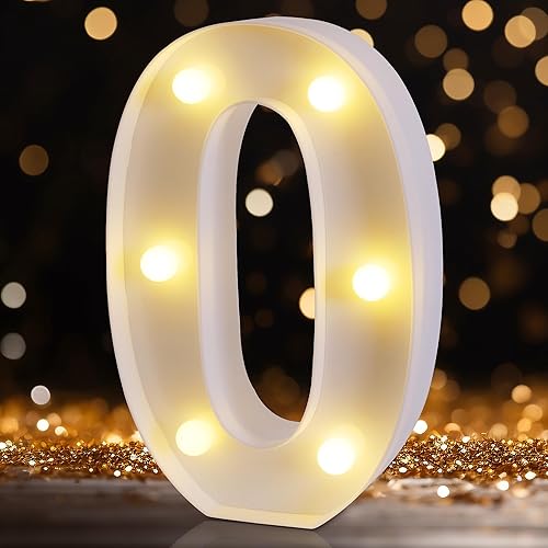 Miniatura 47 de Letras Iluminadas LED, Señales de Barra LED, Luces de Barra a Batería, Luces con Letras para el Hogar, Decoración de Barra Blanco,Negro