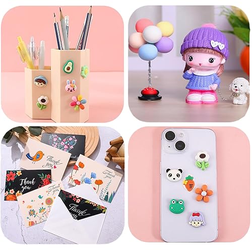 Miniatura 6 de 240 calcomanías adhesivas (0.79 pulgadas), puntos adhesivos de doble cara, calcomanías transparentes para póster, masilla redonda, masilla adhesiva