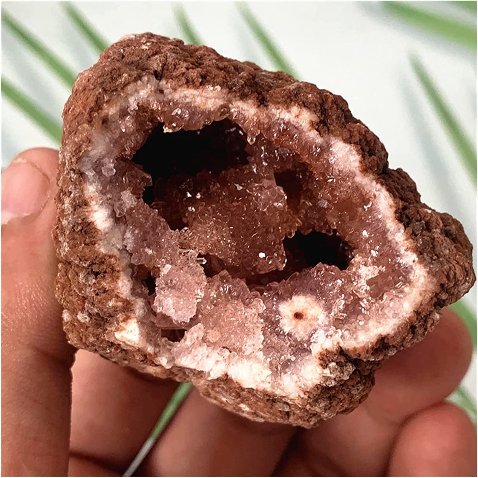 Amatista Piedra en bruto Piedra de amatista rosa natural Cuarzo Cristal crudo Geoda Decoración de la habitación Amatista real Cristales de curación espiritual Inicio Colecciones ( Color : A8 93g )