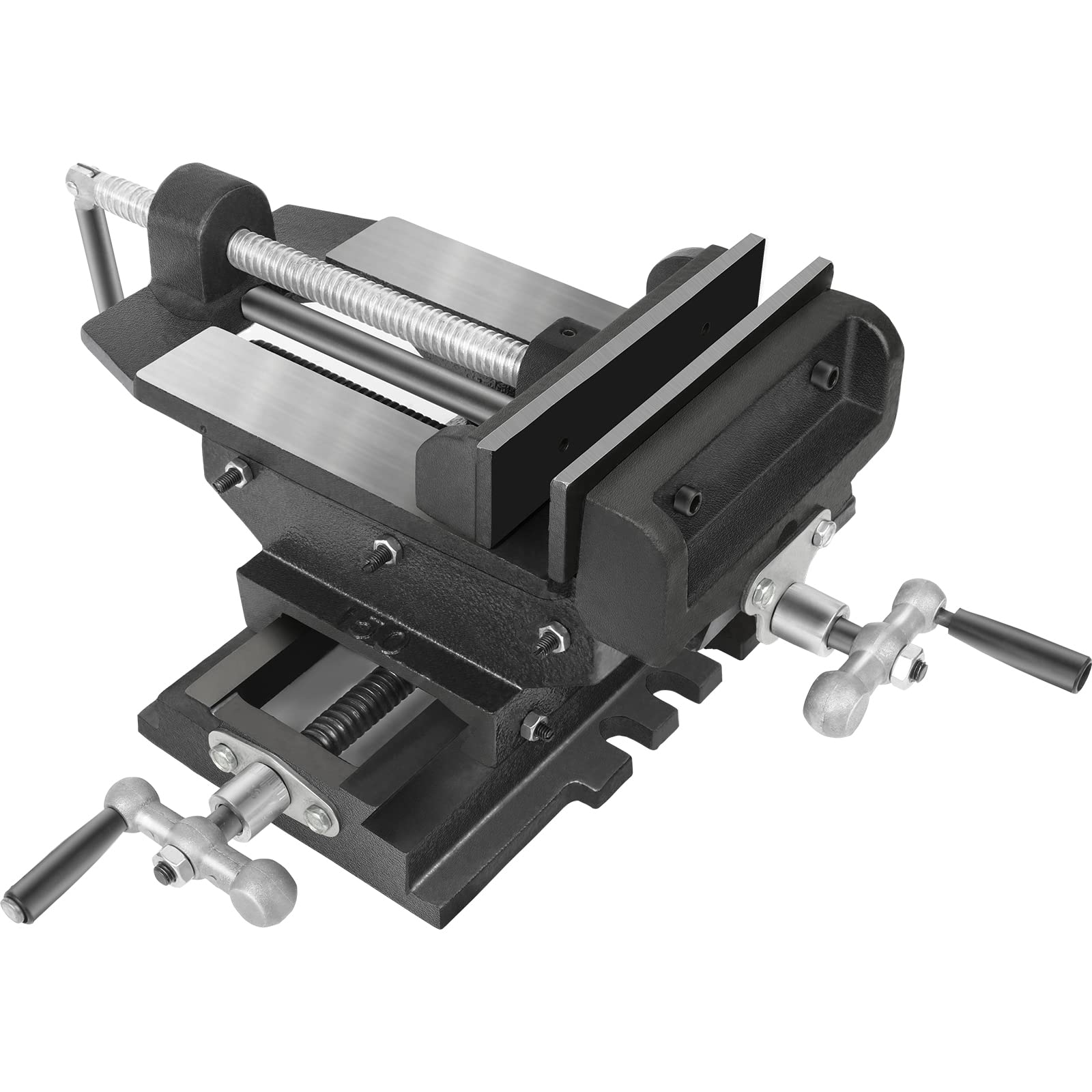 Photo 1 of GYZJ 6" Cross Slide Vise Drill Press Milling Vise, 6 in Jaw Width , 5.79 in Max Jaw Opening, Bench Mount Clamp Machine Vice Holder Clamping Tool for CNC Woodworking Milling Machine Drill Press 6 in Cross Slide Vise