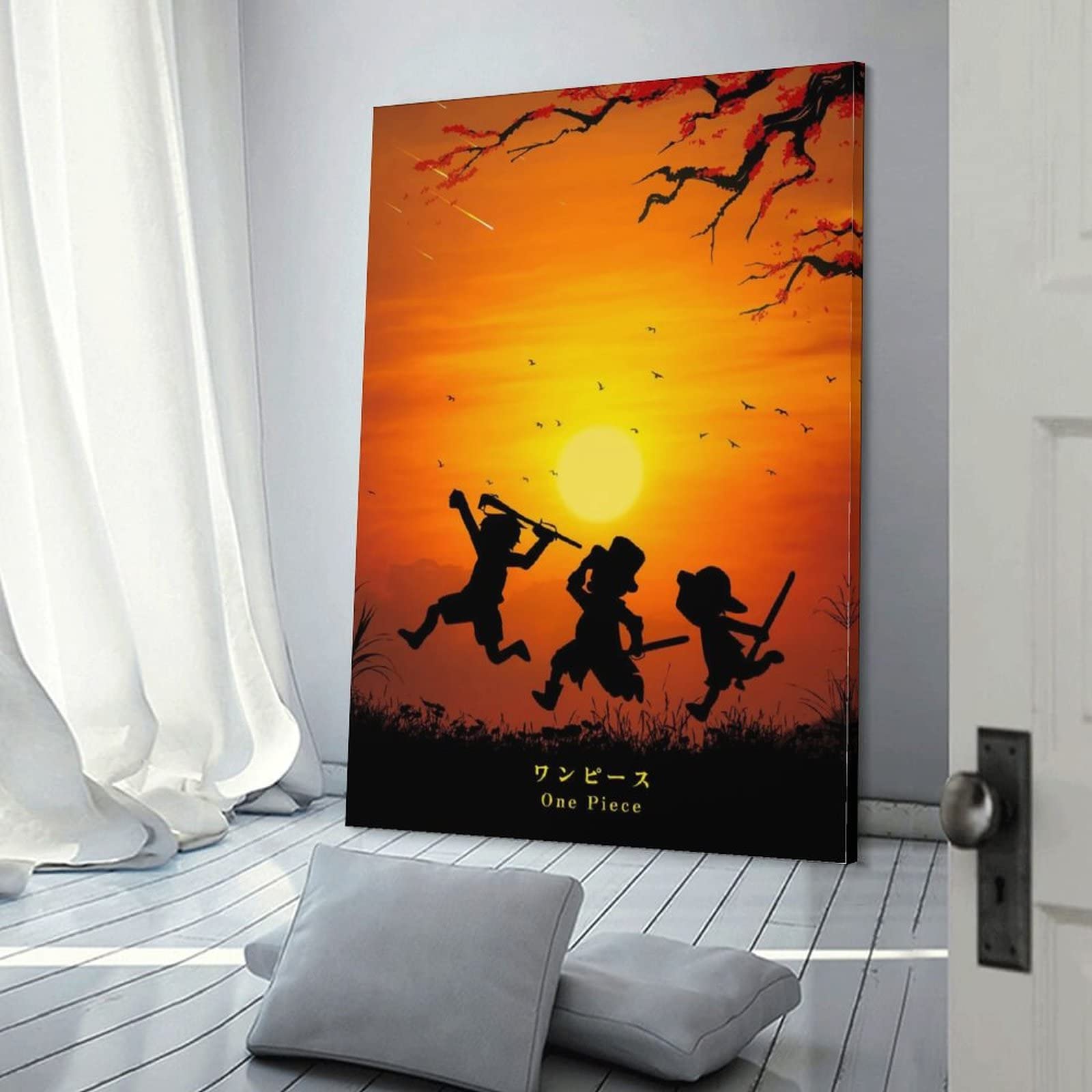 Amazon.co.jp: ワノ国 HD ルフィ エース ワンピース 1 キャンバス