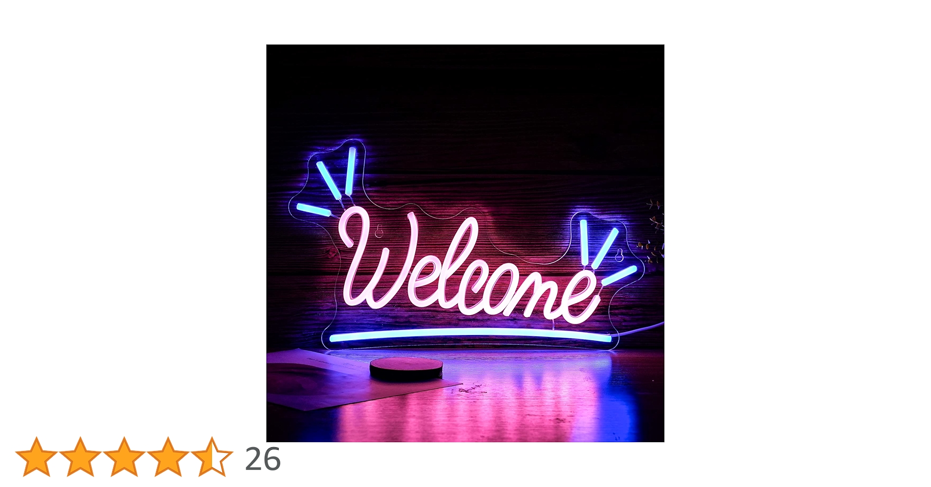 Amazon.co.jp: Welcomeネオンサイン 調光可能 ledネオン看板 USB