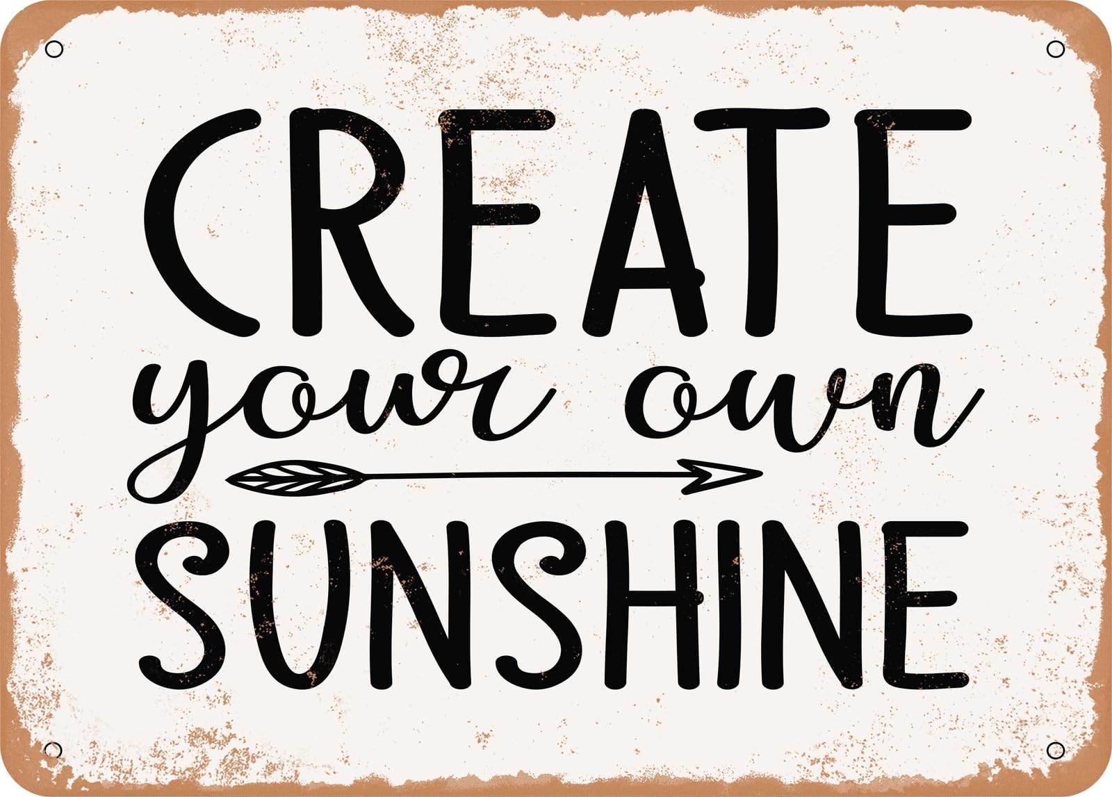 Miaomansenstore Metal Sign - Create Your Own Sunshine - Vintage Look Sign Home Decor