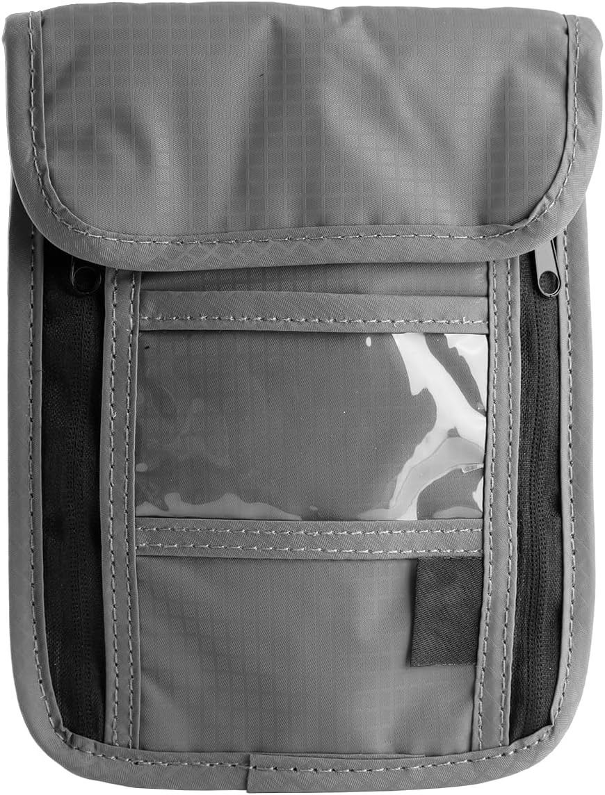 Borse da viaggio, Porta passaporto, Portafoglio da collo con blocco RFID, Porta carte di credito, Organizer per passaporto, Portafoglio per donna e uomo, Antifurto
