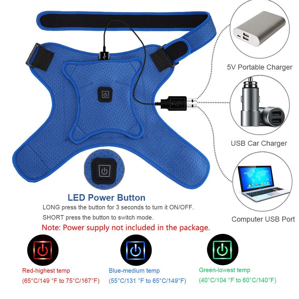 Buy DOACT Shoulder Heating Pad,USB Electric Heat Therapy Shoulder Wrap