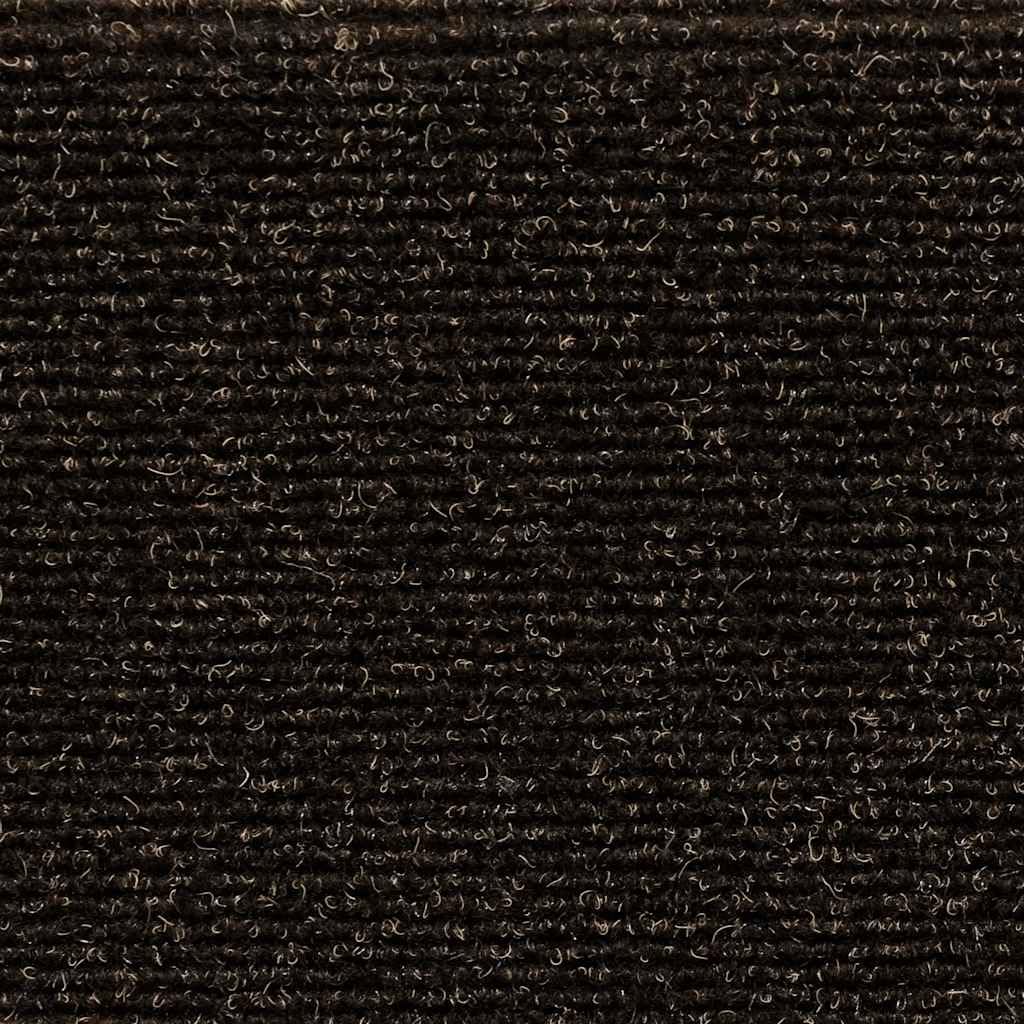 Lot de 30 tapis d'escalier autocollants - Marron foncé - 56 x 17 x 3 cm - Antidérapant - Avec protection contre les marches et les rayures - Pour escaliers en bois - Lavables - Insonorisants