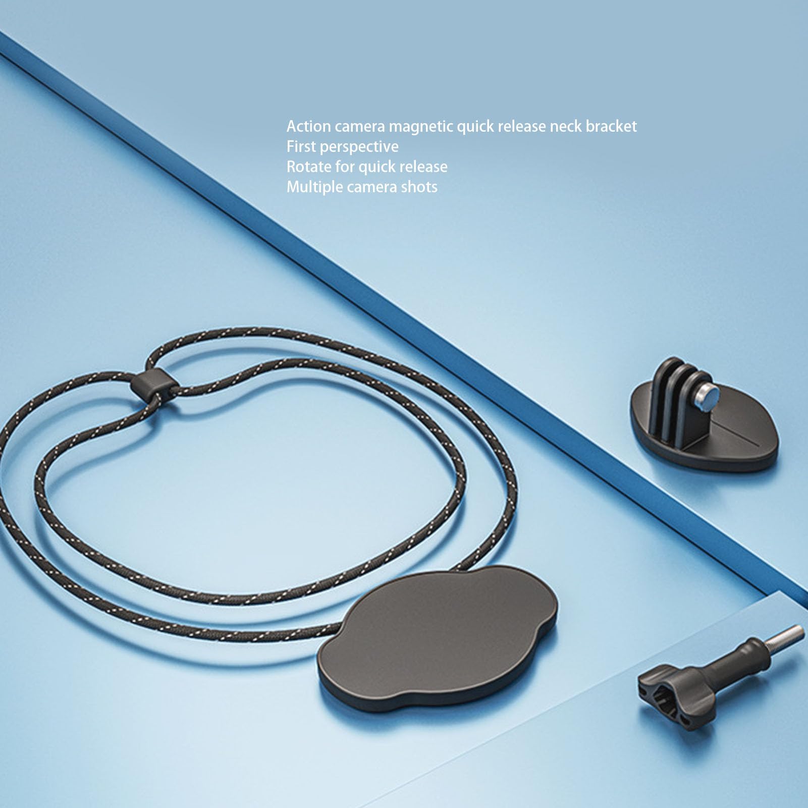 Support de Cou Magnétique, Lanière de Support de Collier pour Selfie POV, Accessoires Vlog pour X4, Action 4