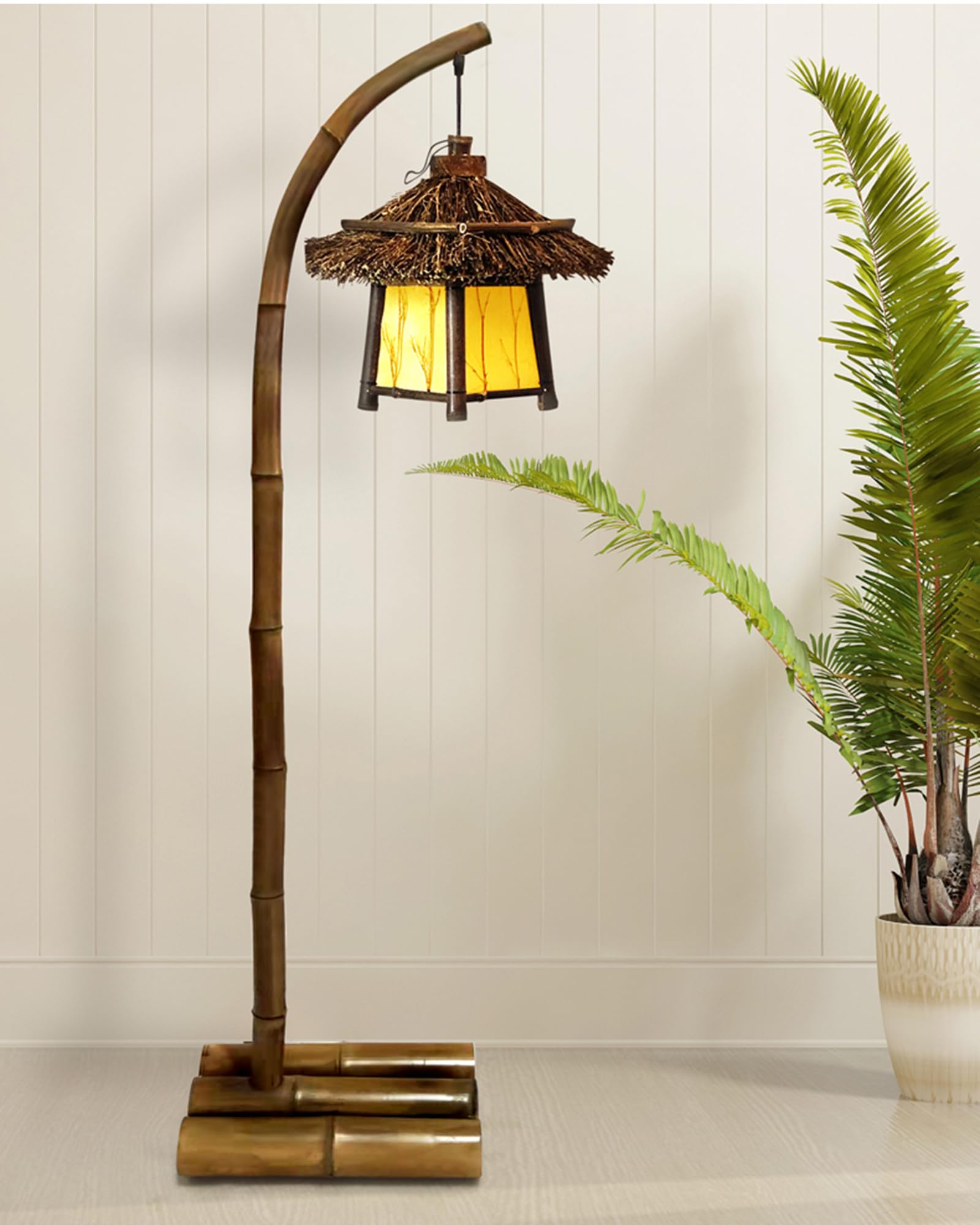 Możliwość przyciemniania lampy podłogowej, łukowe lampy podłogowe do salonu nowoczesna lampa stojąca, nowa lampa podłogowa w stylu chińskim z retro przyjazna dla środowiska do salonu, sypialni, patio