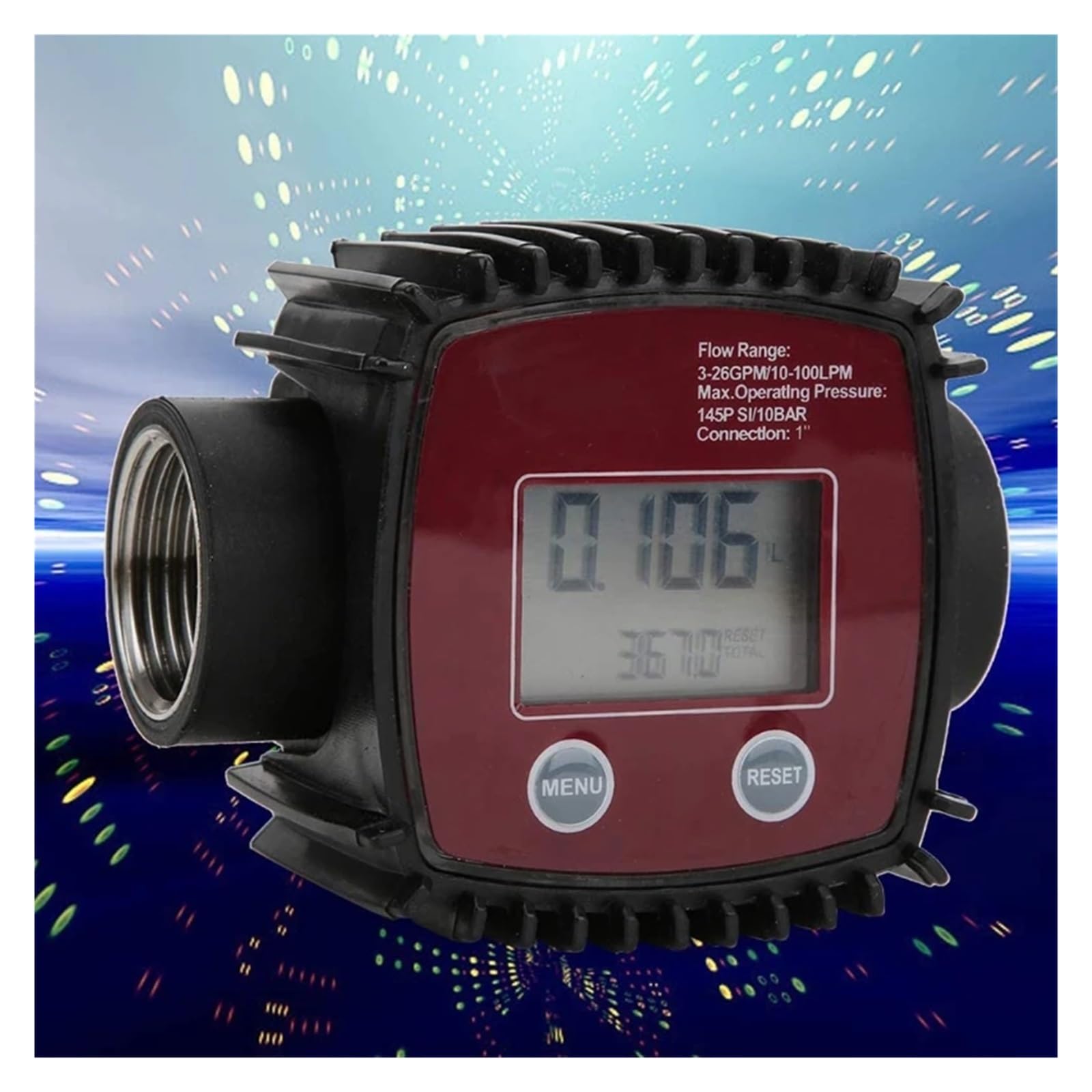 Contador de Agua, Medidor De Flujo De Combustible Digital K24 Profesional, Compatible Con Productos Químicos, Envío Directo De Agua , para uso doméstico en el jardín