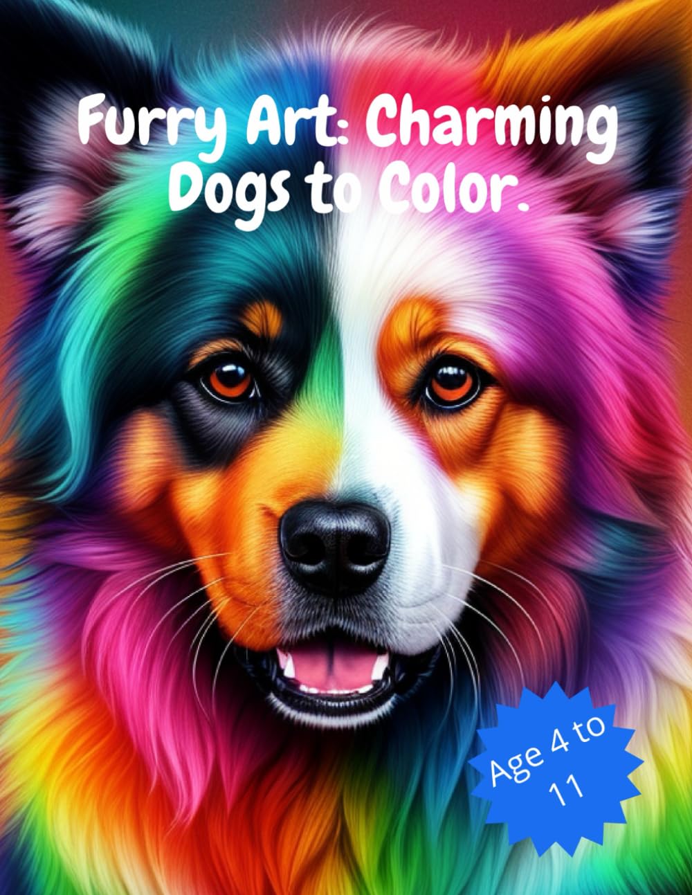 Furry Art: Charming Dogs to Color