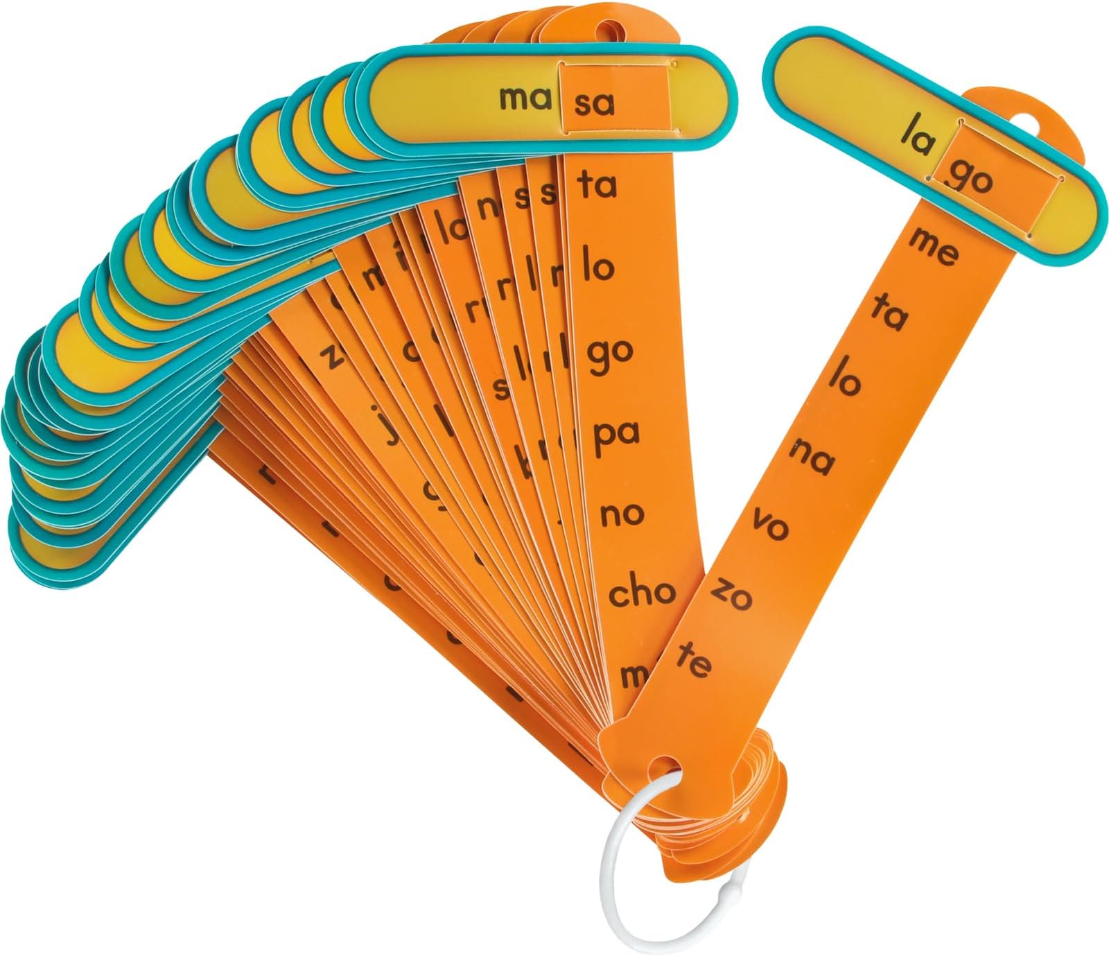 Really Good Stuff Spanish Syllable Slide and Learns - Set of 30