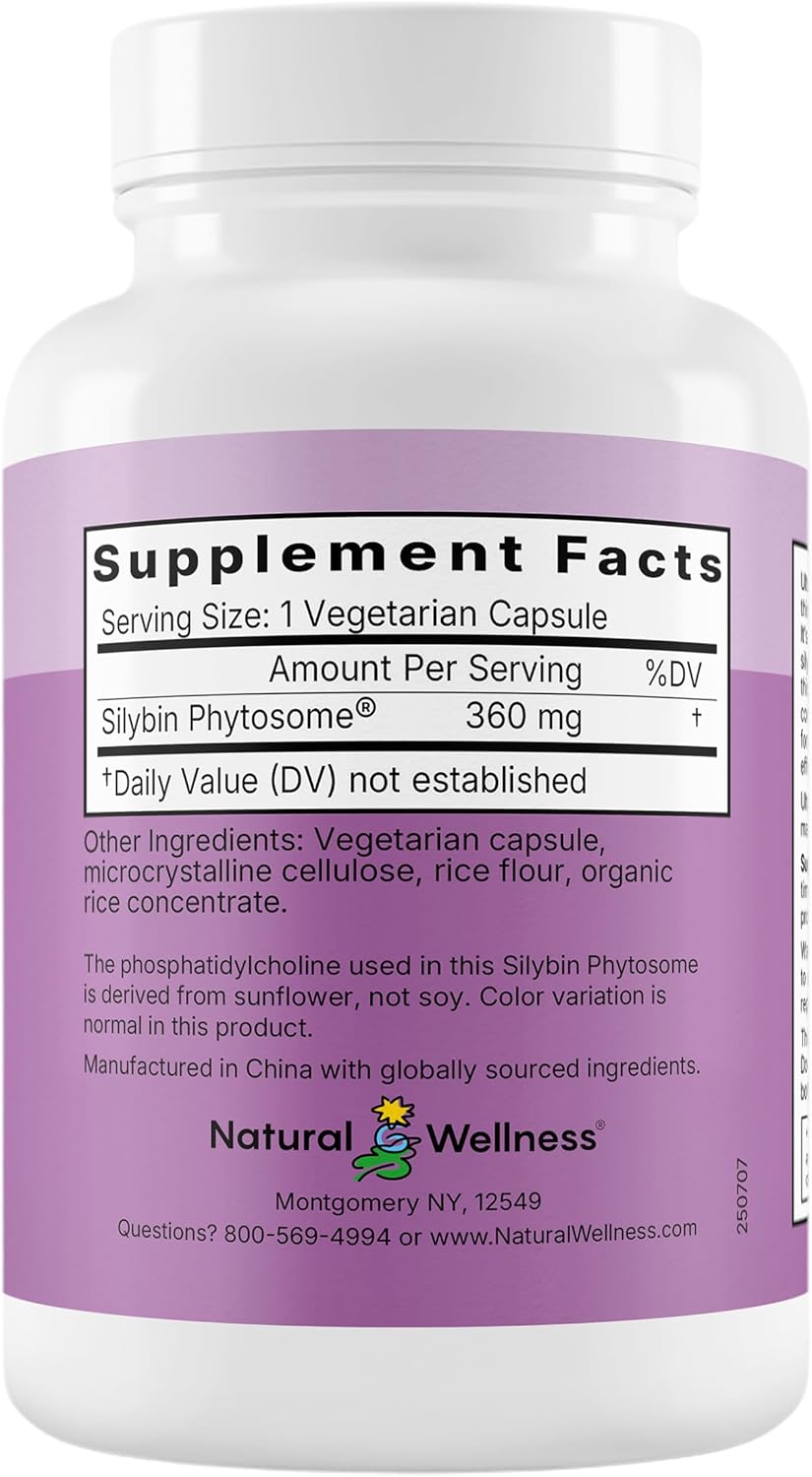UltraThistle Advanced Milk Thistle Supplement – 1080mg Silybin Phytosome for Superior Absorption – Liver Support, Detox & Enzyme Health – Non-GMO, Gluten Free, Soy Free – 90 Capsules (30-Day Supply)