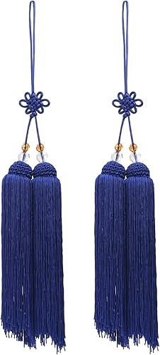Andux 2pcsSet Taiji Sword Tassel Silk Chinese Kungfu Sword Tassel Sword Martial Arts Supplies Drama Accessories 2 Pack TJJS-01 (Blue) disponible en Yaxa Colombia